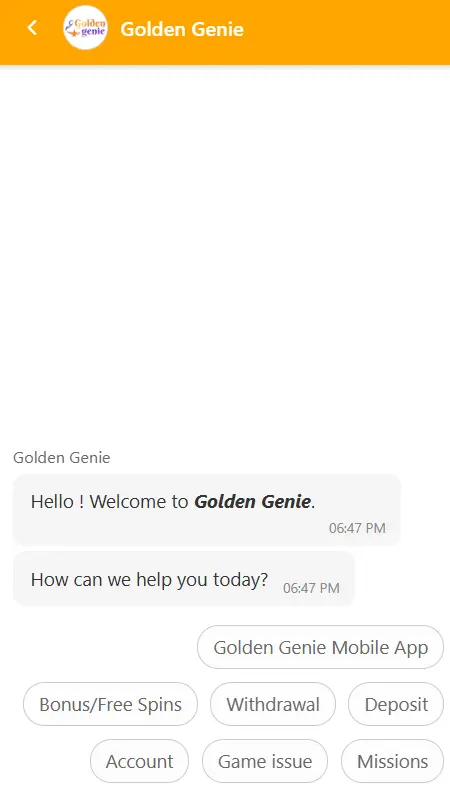 Golden Genie customer support